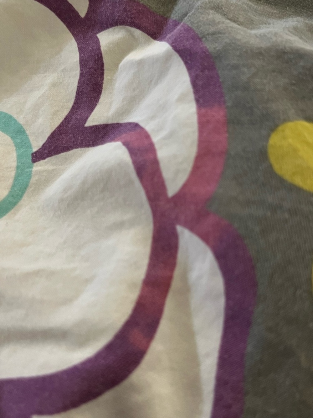 Pottery Barn Teen~Floral Print Gray, Purple & Teal~ Queen Duvet & Pillowcases - Picture 12 of 16